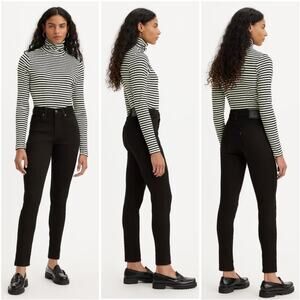 Levi's Women's 721 High Rise Skinny Jeans Black Size 34
